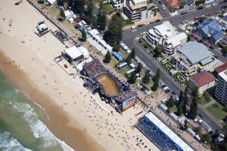 Aerial Image of MANLY BEACH, HURLEY PRO 2012