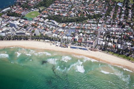 Aerial Image of MANLY BEACH, HURLEY PRO 2012