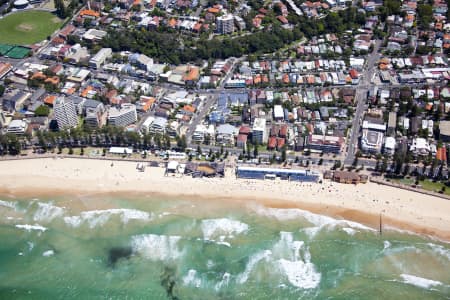Aerial Image of MANLY BEACH, HURLEY PRO 2012