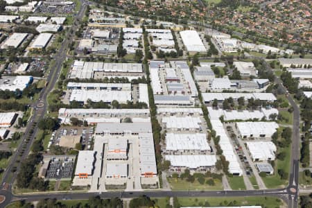 Aerial Image of CASTLE HILL INDUSTRIAL AREA