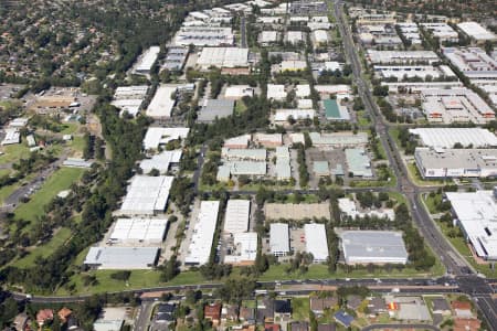 Aerial Image of CASTLE HILL INDUSTRIAL AREA
