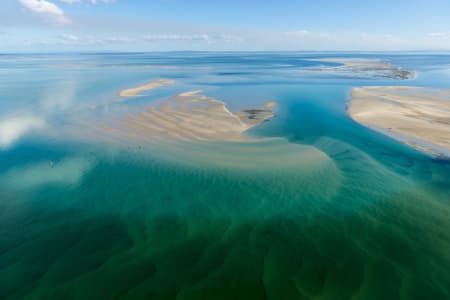 Aerial Image of SANDBAR OFF STRADBROKE ISLAND