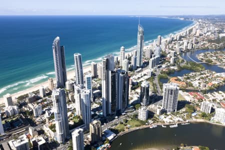 Aerial Image of AERIAL PHOTO SURFERS PARADISE