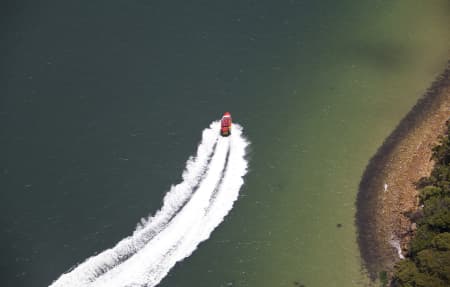 Aerial Image of SPEED BOAT ON THE HARBOUR