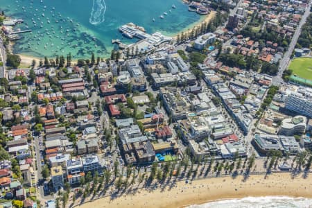 Aerial Photography The Corso Manly - Airview Online