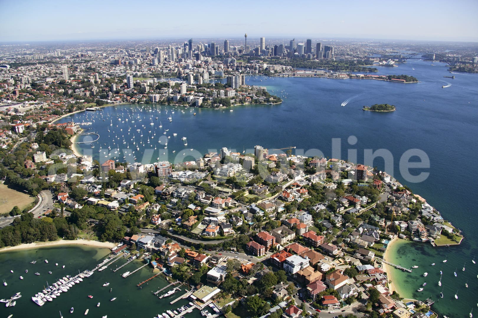 Aerial Photography Point Piper - Airview Online