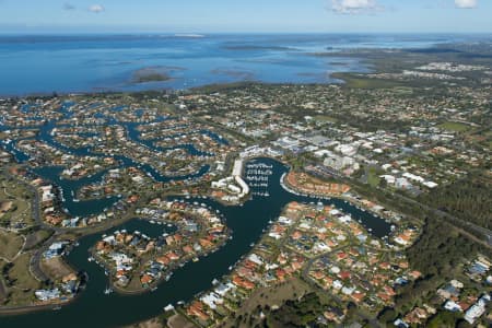 Aerial Image of VIEW OF RABY BAY LOOKING TOWARDS STRADBROKE ISLAND