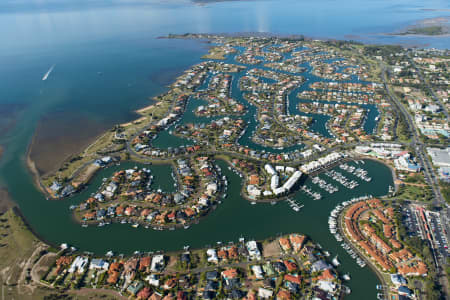 Aerial Image of VIEW OF RABY BAY LOOKING TOWARDS STRADBROKE ISLAND