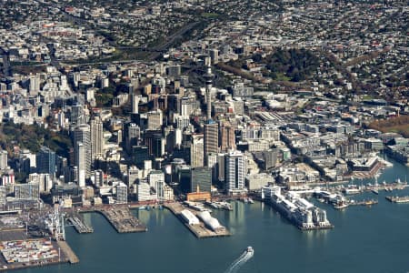 Aerial Image of AUCKLAND CBD LOOKING WEST