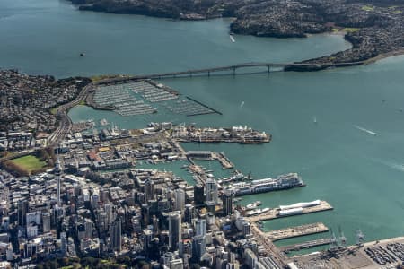 Aerial Image of AUCKLAND CBD LOOKING NORTH