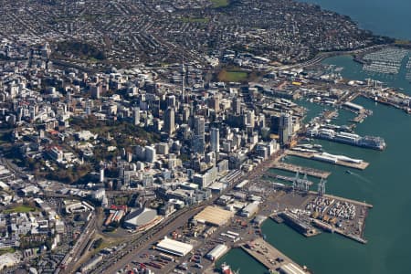 Aerial Image of AUCKLAND CBD LOOKING WEST