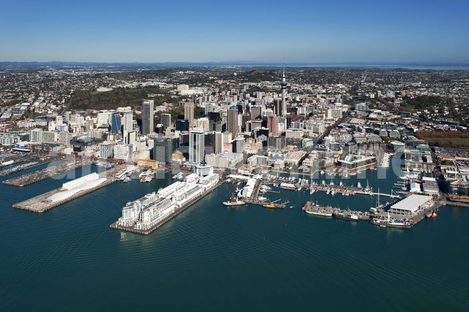 Aerial Image of Auckland City Looking SouthWest