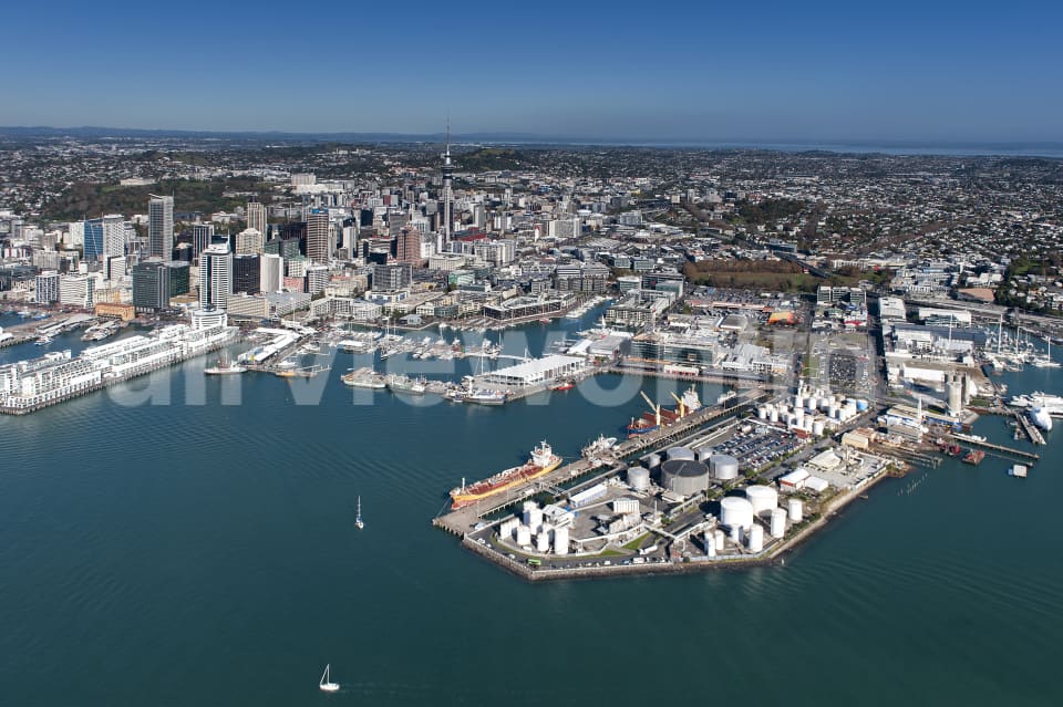 Aerial Image of Auckland City Looking South