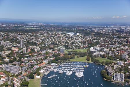 Aerial Image of RUSHCUTTERS BAY