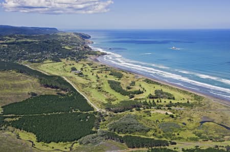 Aerial Image of MURIWAI BEACH LOOKING SOUTH