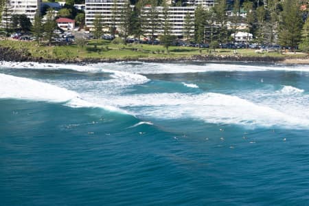 Aerial Image of AERIAL PHOTO BURLEIGH HEADS