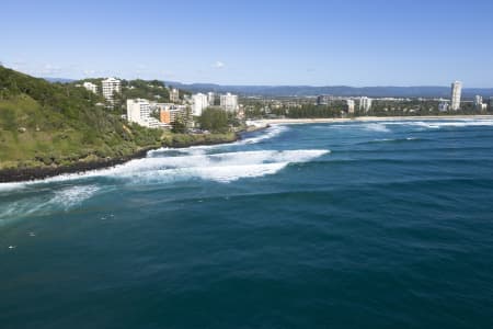 Aerial Image of AERIAL PHOTO BURLEIGH HEADS