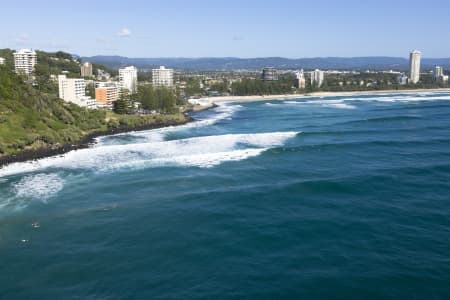 Aerial Image of AERIAL PHOTO BURLEIGH HEADS