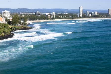 Aerial Image of AERIAL PHOTO BURLEIGH HEADS