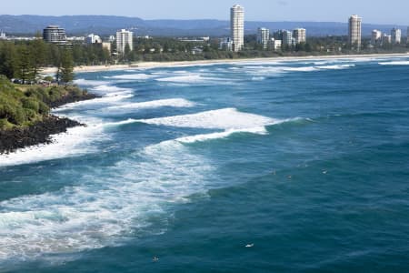 Aerial Image of AERIAL PHOTO BURLEIGH HEADS