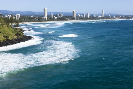 Aerial Image of AERIAL PHOTO BURLEIGH HEADS