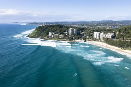 Aerial Image of AERIAL PHOTO BURLEIGH HEADS
