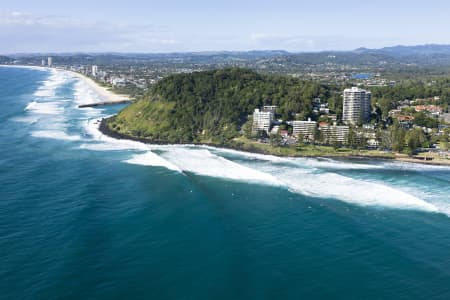 Aerial Image of AERIAL PHOTO BURLEIGH HEADS