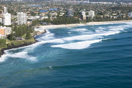 Aerial Image of AERIAL PHOTO BURLEIGH HEADS