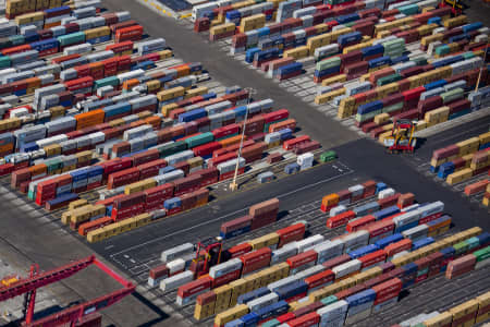 Aerial Image of SHIPPING CONTAINERS