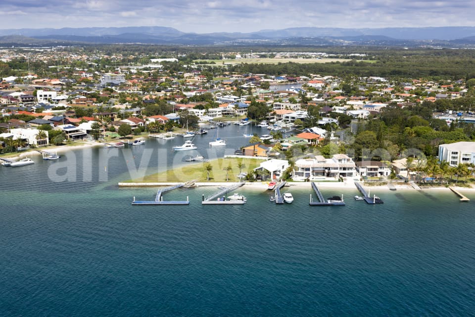 Aerial Image of Water Front Property Runaway Bay