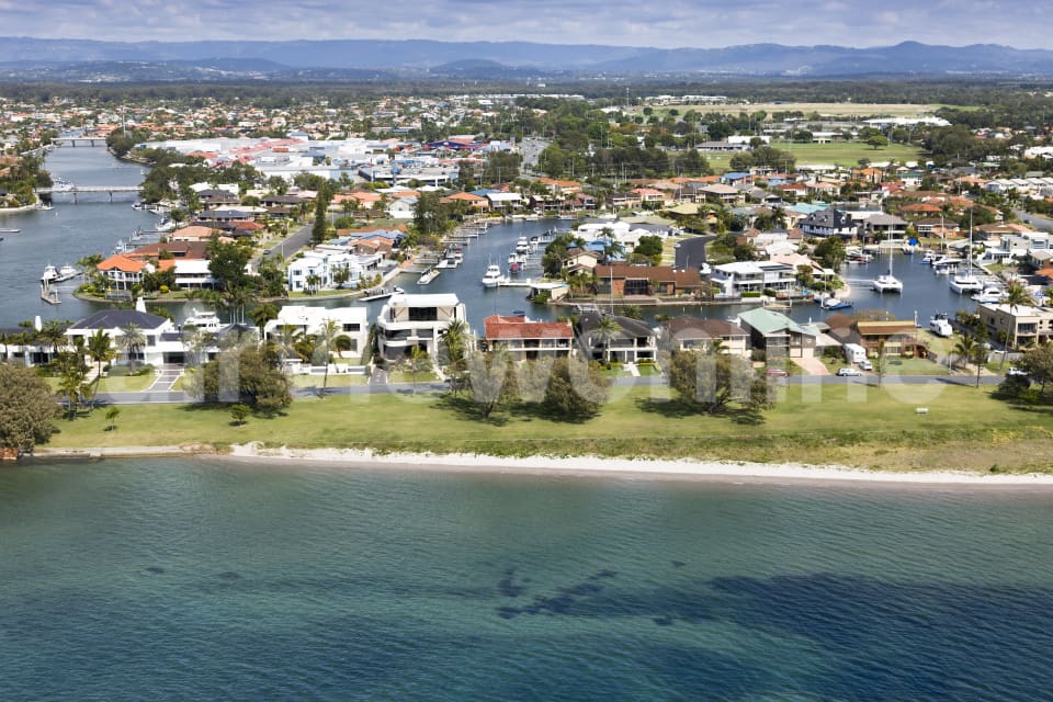 Aerial Image of Water Front Property Runaway Bay