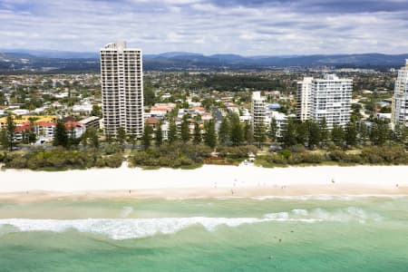 Aerial Image of BURLEIGH HEADS WATER FRONT PROPERTY