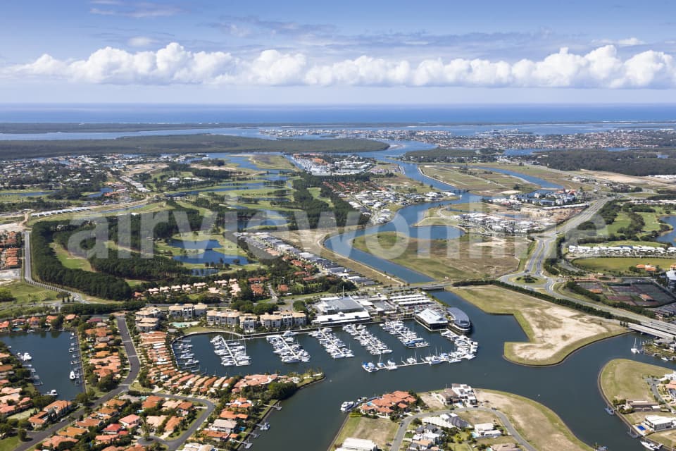Aerial Image of Hope Island Marina
