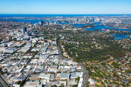 Aerial Image of ARTARMON AND LANE COVE TO SYDNEY CBD