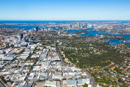 Aerial Image of ARTARMON AND LANE COVE TO SYDNEY CBD