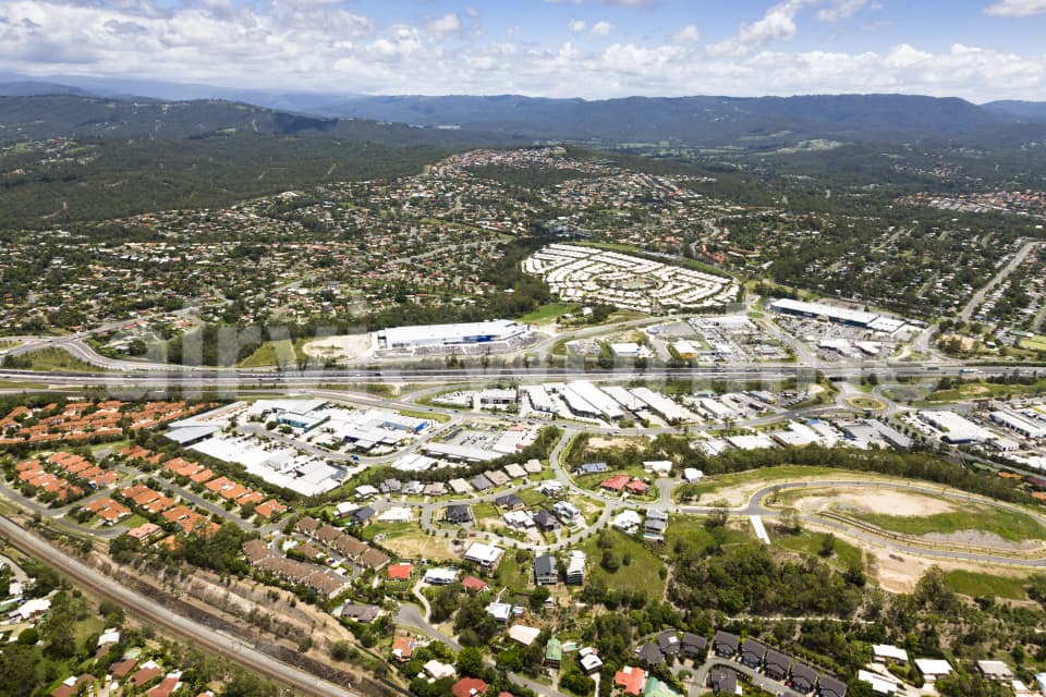 Aerial Image of Carrara Looking West Accross The M1