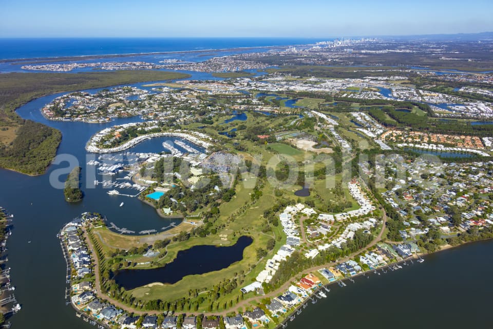 Aerial Image of Sanctuary Cove Hope Island
