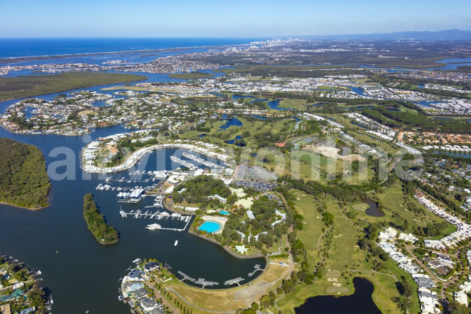 Aerial Image of Sanctuary Cove Hope Island