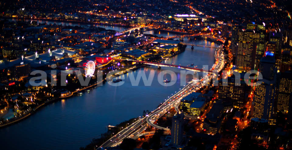 Aerial Image of View Of Brisbane CBD
