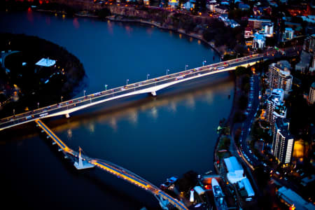 Aerial Image of WILLIAM JOLLY BRIDGE AT NIGHT