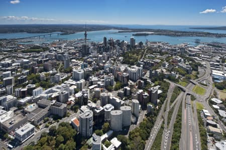 Aerial Image of AUCKLAND CBD FROM SYMONDS ST