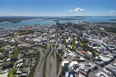 Aerial Image of AUCKLAND CBD LOOKING NORTH EAST