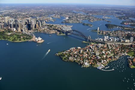 Aerial Image of KIRRIBILLI AND SYDNEY CBD