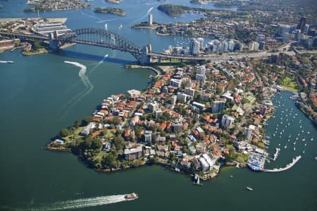 Aerial Image of KIRRIBILLI & HARBOUR BRIDGE