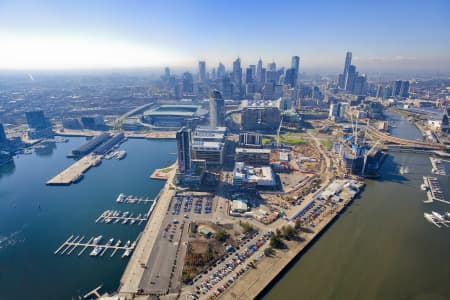 Aerial Image of LOOKING NORTH WEST TO MELBOURNE CBD