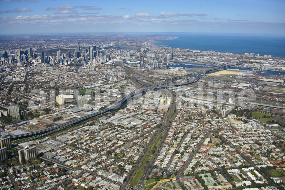 Aerial Image of Kensington To North Melbourne
