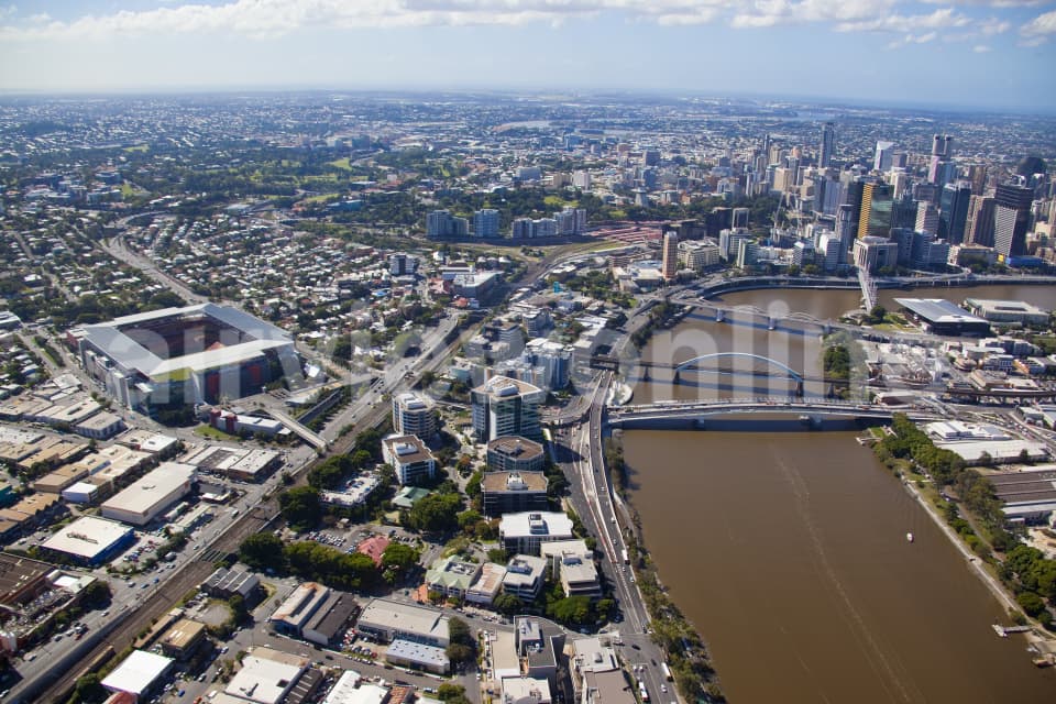 Aerial Image of Paddington & Brisbane CBD