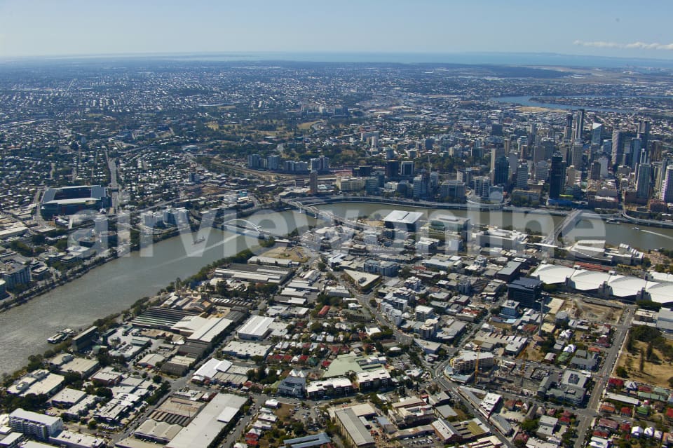 Aerial Image of Brisbane CBD, Westend & Paddington