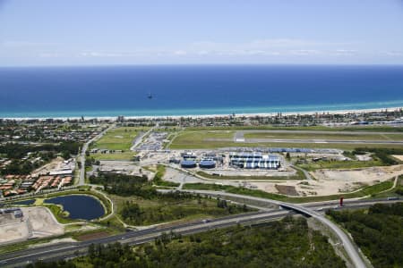 Aerial Image of COOLANGATTA AIRPORT & TUGUN BEACH