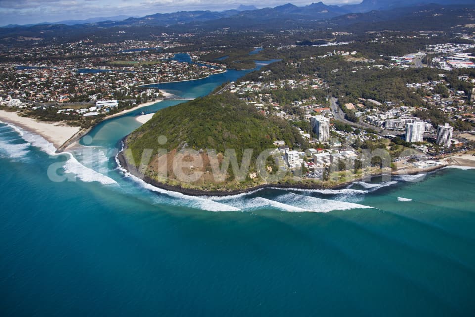 Aerial Image of Burleigh Heads Surf